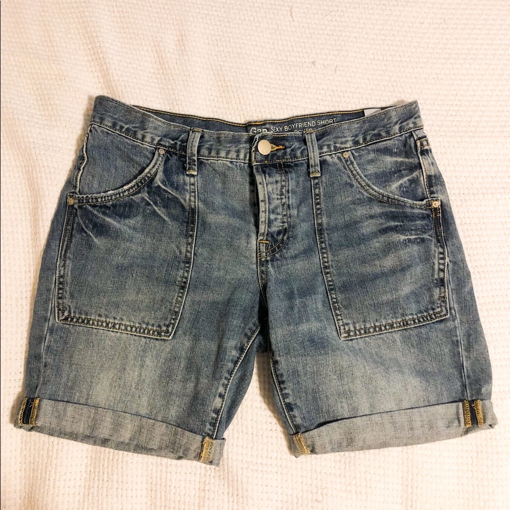 Gap Button-fly Sexy Boyfriend Denim Shorts